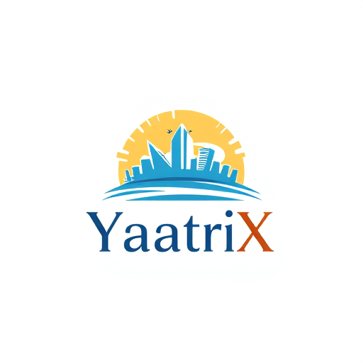 Professional logo design. Create a premium and luxury logo for Travel agency named as YaatriX and add some elements like plane, hotels