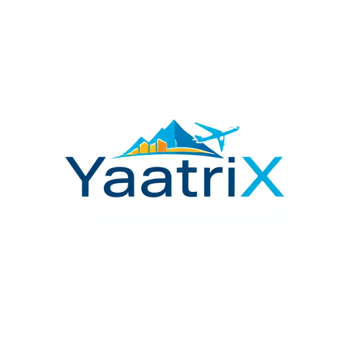 Professional logo design. Create a premium and luxury logo for Travel agency named as YaatriX and add some elements like plane, hotels