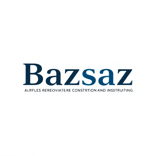 Professional logo design. Design a minimalist and professional logo for a renovation and construction brand called ‘Bazsaz’. The logo should emphasize the initials ‘BZ’, incorporating elements that represent home renovation, construction, and building. Make it feel architectural, elegant, and visually appealing. Background should be white or green, letters should be black or blue. Keep the design clean, modern, and minimalist. High-resolution output suitable for branding, social media, and print.”