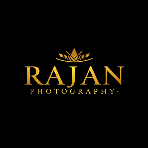 Professional logo design. RAJAN PHOTOGRAPHY 
