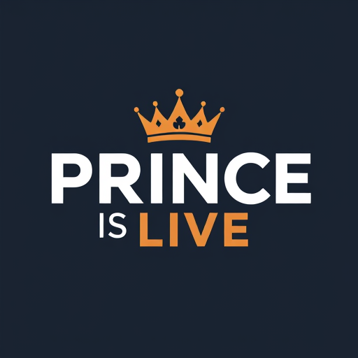 Professional logo design. Thumbnail for prince is live 