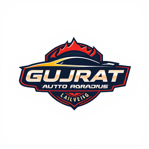 Professional logo design. 𝐆𝐔𝐉𝐑𝐀𝐓 𝐀𝐔𝐓𝐎 𝐆𝐀𝐑𝐀𝐆𝐄