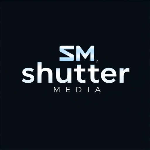 Professional logo design. media company name is shutter media