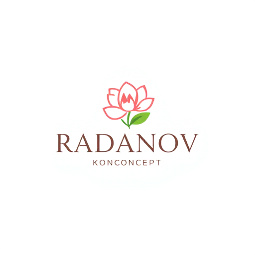 Professional logo design. I want to create logo for flower shop, I want it minimal but with flower incuded somewhere, I need it to be suitable for small printings without much details, the name is RADANOV koncept, RADANOV is the primary word
