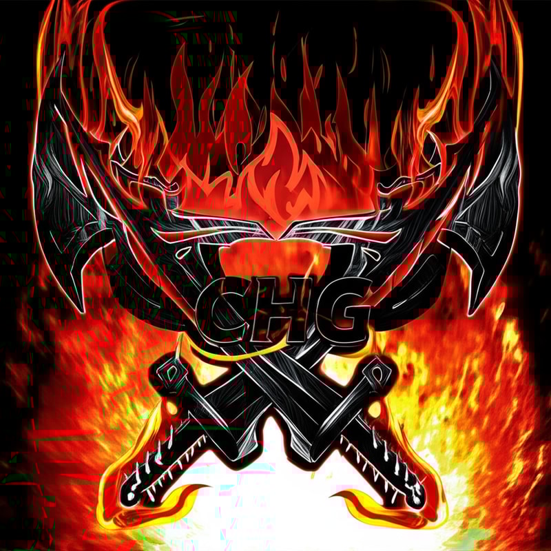 Make the 2 sword more frightening and powerful and dark evil aura and don't change anything else add some red white dark flames