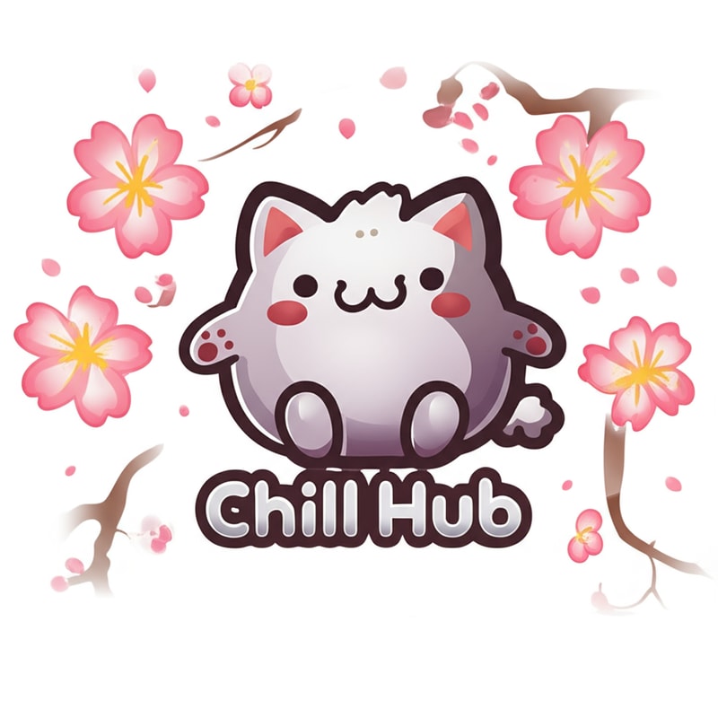 Add some decoration on white background like chery blossom and moree