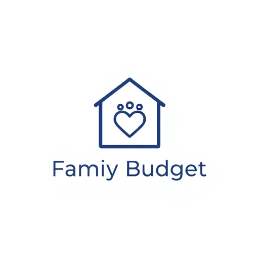 Professional logo design. Create a minimalist, modern logo for a Family Budget Planner in the style of a simple symbol, similar to a paper with a leaf icon. Use only one object, flat and clean, with thin balanced lines. Incorporate a subtle reference to family and planning — for example: - A house outline with a small heart inside, - A document/page outline with abstract family figures inside, - Or a calendar icon with a family element. 