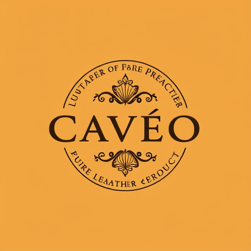 Professional logo design. make a logo for me more elegant,premium,rare of my brand of pure leather products my brand name is CAVÉO and write under CAVÉO " L U X U R Y I N E V E R Y S T I T C H"