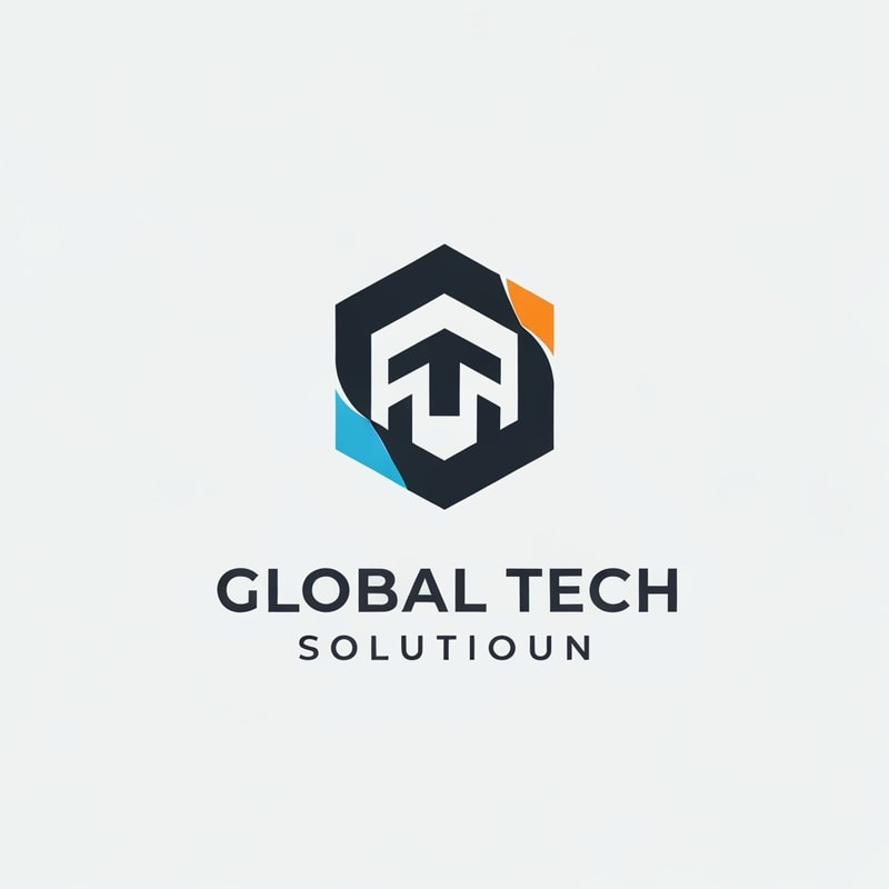 Professional logo design. i want a business logo on it industry company name global tech solutioun