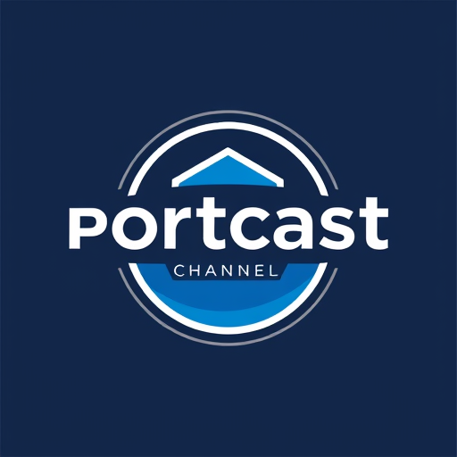 Professional logo design. a portcast channel logo