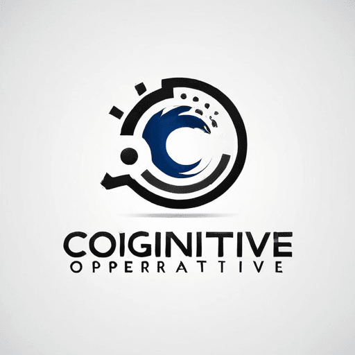 a logo for a dissident, dynamic modern company called "cognitive operative"