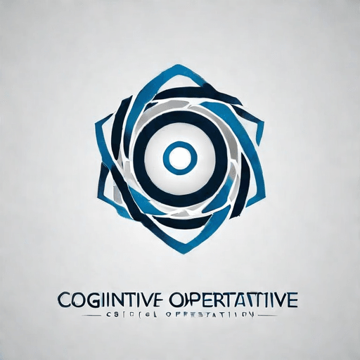 Professional logo design. a logo for a , Optical-Illusion modern company called "cognitive operative" <lora:sdxlbase20:1>