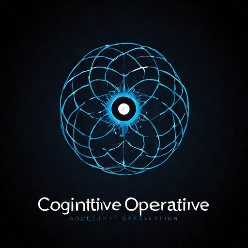 Professional logo design. a logo for a Revolutionary, Optical-Illusion modern company called "cognitive operative" <lora:sdxlbase20:1>