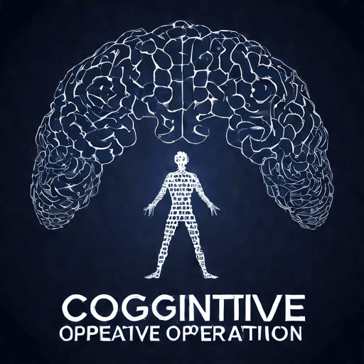 Professional Cognitive Operative design. a Cognitive Operative for a , Optical-Illusion modern company called "cognitive operative" <lora:sdxlbase20:1>