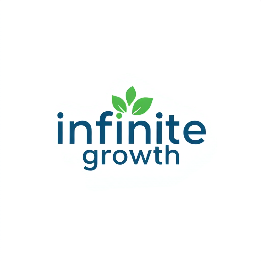 Professional logo design. CREATE A LOGO WITH NAME infinite growth...catchy attractive mild colours and small text belwo