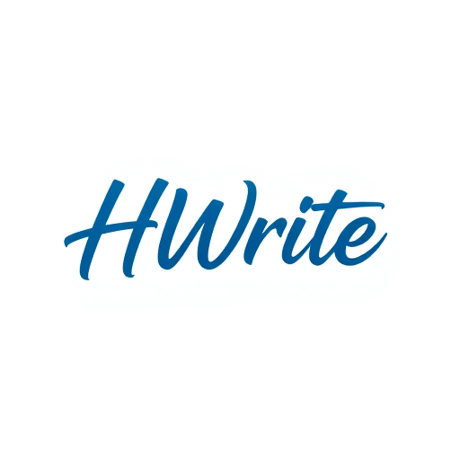 Professional logo design. HWrite