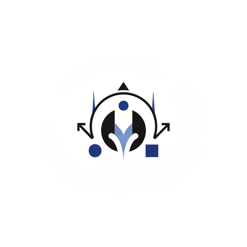 Create a minimalist and modern logo for a Discord server focused on self-improvement and personal development.
The design should be clean, simple, and powerful, using a black and deep blue color palette.
Style should feel competitive, disciplined, and high-performance (inspired by elite mindset and growth).
Include subtle symbolic elements like an upward arrow, abstract human figure, or geometric shapes representing progress, strength, and evolution.
Avoid clutter — keep it very minimal, sharp, and visually striking.
The logo should be easily recognizable even at small sizes (Discord icon format).
Use strong contrast, smooth lines, and a slightly futuristic aesthetic.