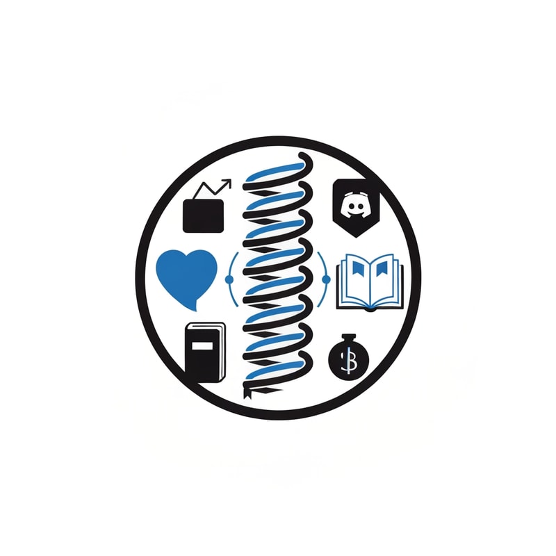 creer moi un logo pour un server discord baser sur l'amelioration de soi et le developpement personnel avec ub style simpliste plus noir et bleu et style compet tres simpliste mais style trakile