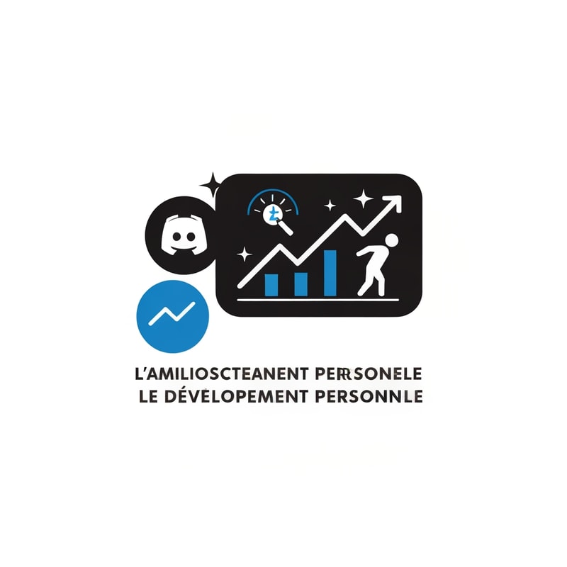 creer moi un logo pour un server discord baser sur l'amelioration de soi et le developpement personnel avec ub style simpliste plus noir et bleu et style compet