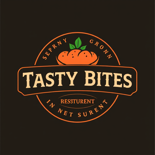 Professional logo design. TASTY BITES IN RESTURENT