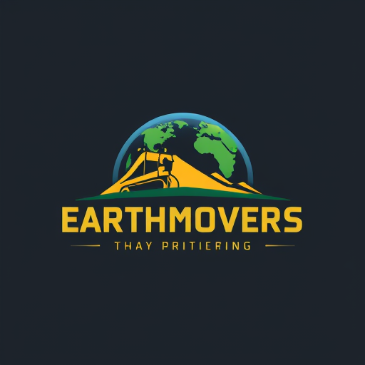 Professional logo design. earthmovers