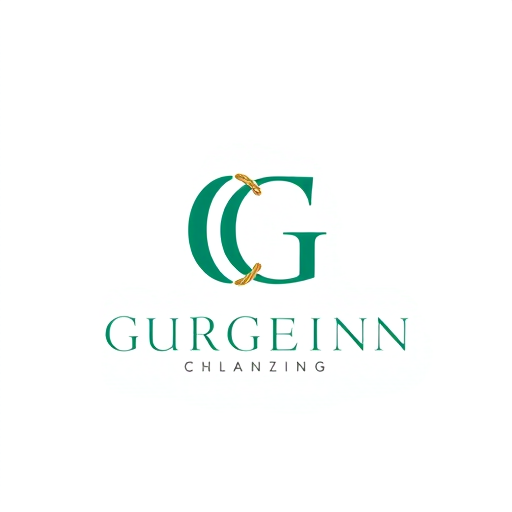 Professional logo design. Luxury monogram logo combining the letters C and G, designed so the shapes also form the letters N and T within the structure. The letters should be connected with a rope or ribbon effect to symbolize gifting and wrapping. Elegant, minimal, vector style, with premium colors like emerald green and gold