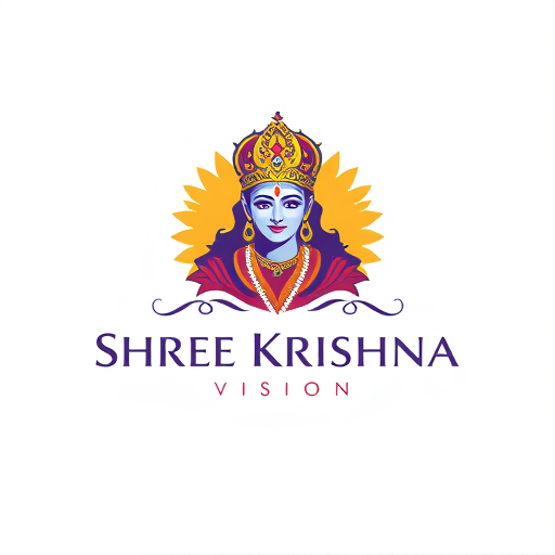 Professional logo design. make an image shree krishna vision, this is a studio, which is deal in videography and photography