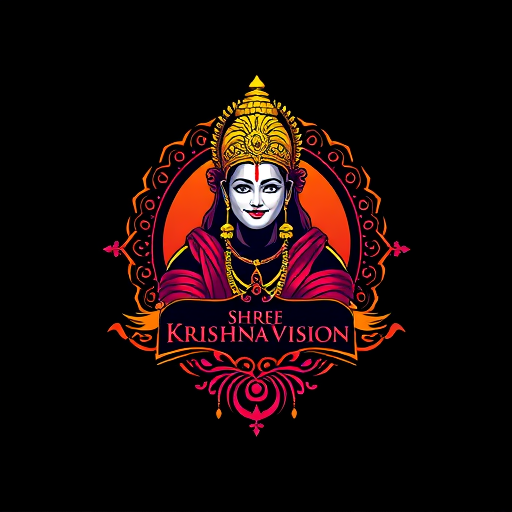 Professional logo design. make an image shree krishna vision, this is a studio, which is deal in videography and photography