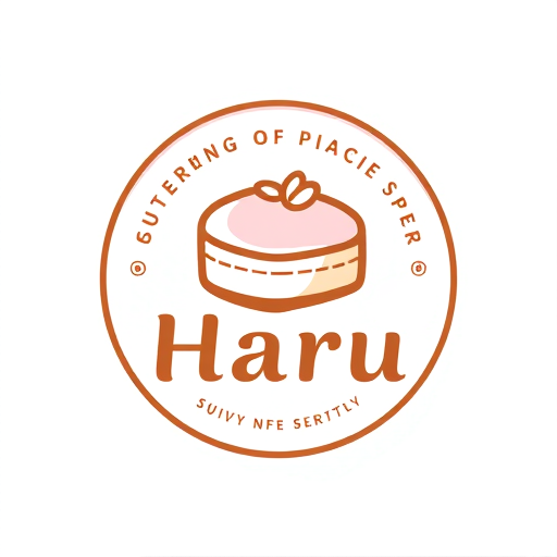 Professional logo design. A pastry logo with Haru means spring, classic logo