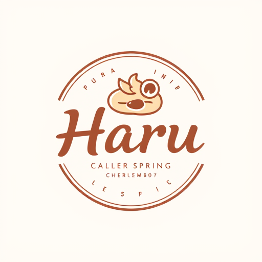 Professional logo design. A pastry logo with Haru means spring, classic logo