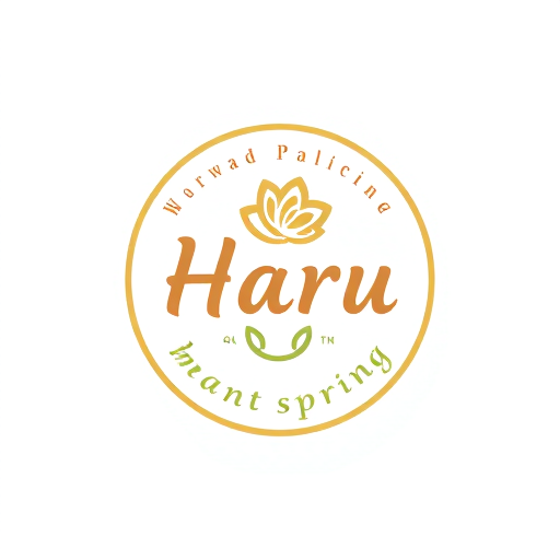 Professional logo design. A pastry logo with Haru means spring, classic logo