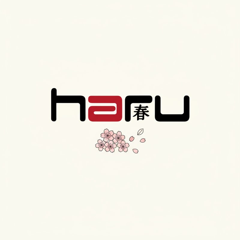 A pastry logo with Haru means spring,