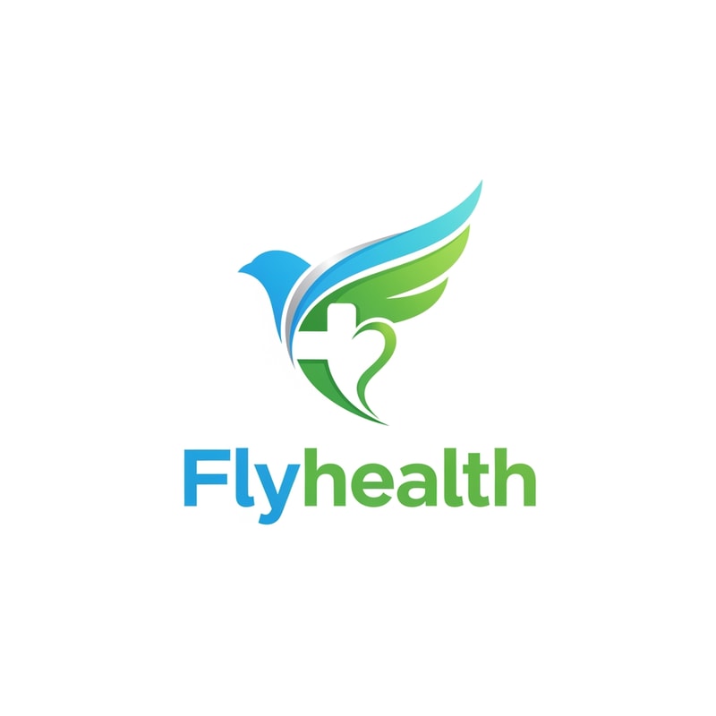 Flyhealth of logo a unique style