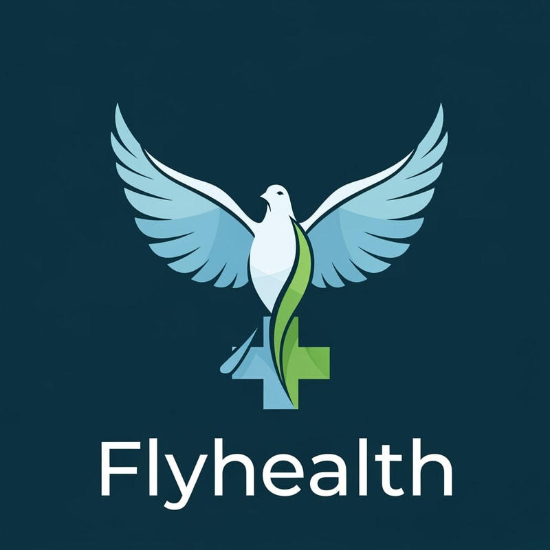 Flyhealth a medical tourism logo only logo not use text bold