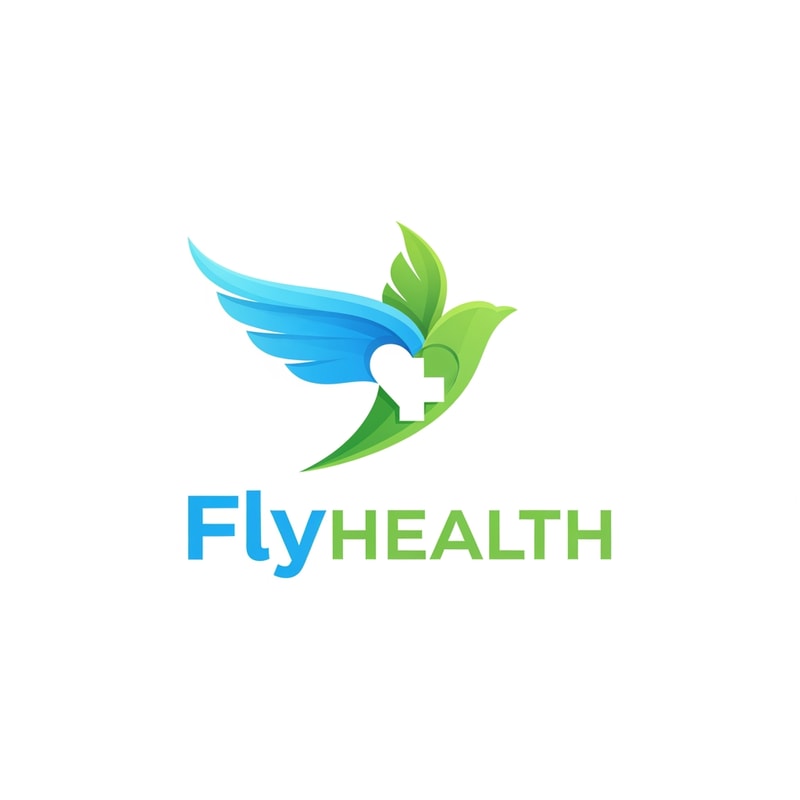 Flyhealth logo a unique