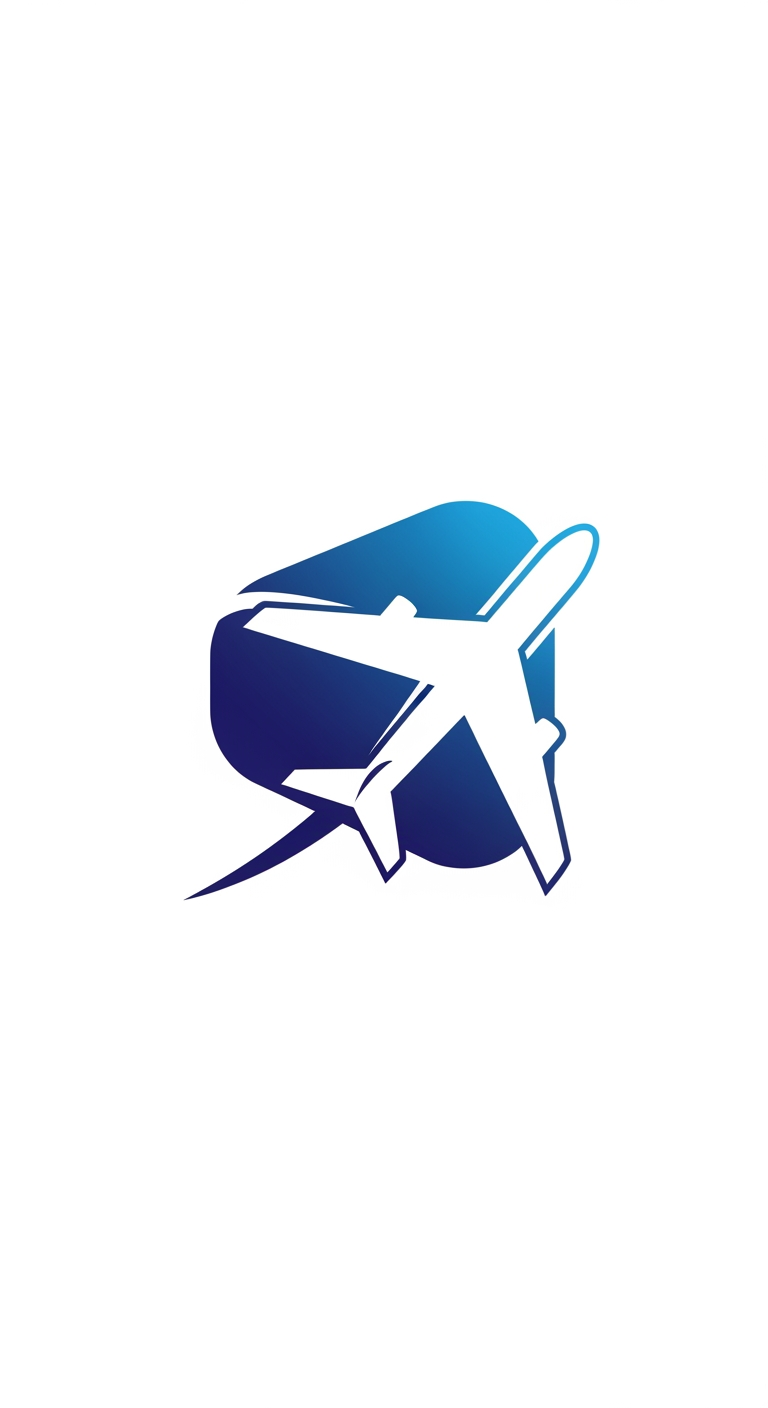 Flyhealth logo a unique airplan symbol only logo not use text