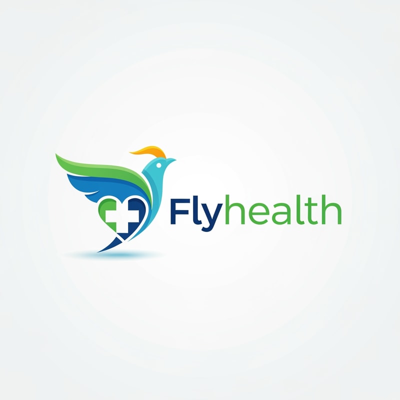 Flyhealth logo a unique