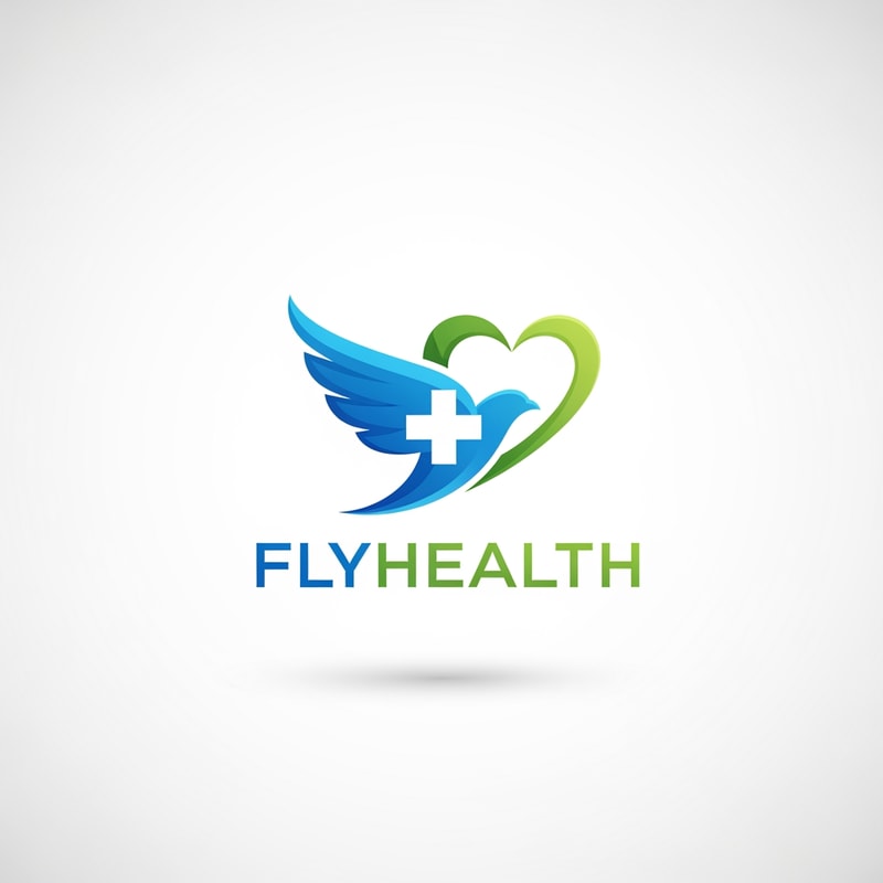 Flyhealth logo a unique