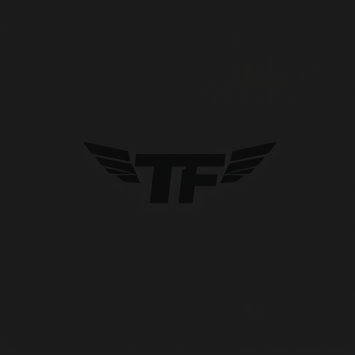 Professional logo design. a plane minimilist vector black logo with theme of a gym for my brand team fit logo should include two letters TF . minimilist simple only letters no words  and add simple minimlist plane add dumble vector on  sides make short and simple minimilist logo dont any other text only tf dont do words italic