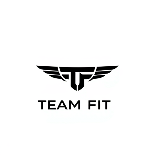 Professional logo design. a plane minimilist vector black logo with theme ofa gym for mu brand team fit logo should include two letters TF . minimilist simple onoly letters no words