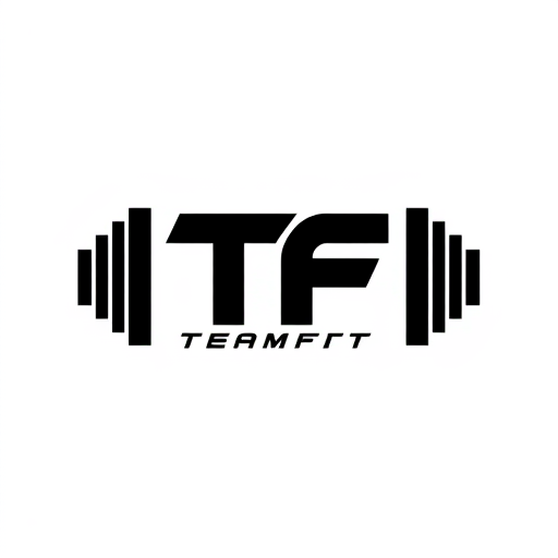 Professional logo design. vector black logo with theme of a gym for my brand team fit logo should include two letters TF . minimilist simple only letters no words  and add simple minimlist add dumble vector on  sides make short and simple minimilist logo