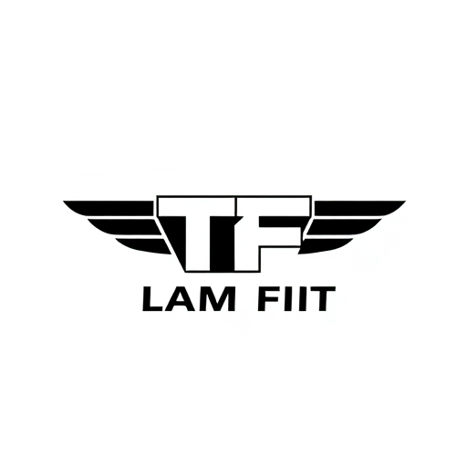 Professional logo design. a plane minimilist vector black logo with theme ofa gym for mu brand team fit logo should include two letters TF . minimilist simple onoly letters no words  and add simple minimlist pland dumble vector on  sides make short and simple minimilist logo