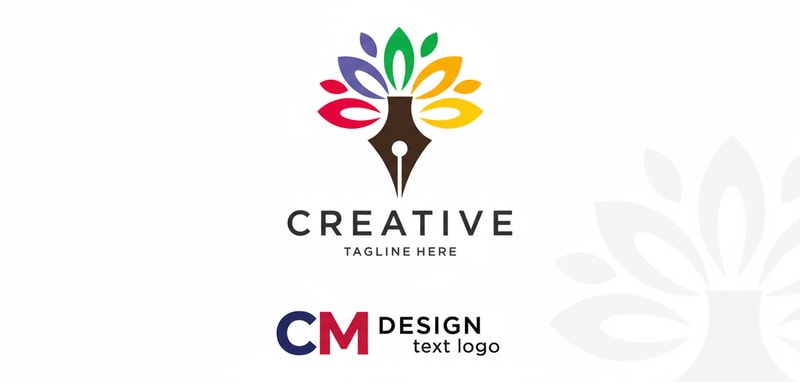 CM DESIGN text logo