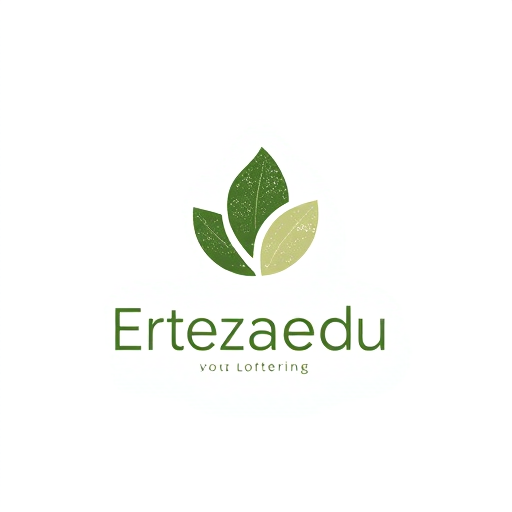 Professional logo design. Minimalist for a modern, sustainable clothing brand named "Ertezaedu.com": Abstract leaf motif with subtle texture, earthy tones of forest green, moss, and a hint of natural beige, clean and sans-serif font. Design with inspiration from Scandinavian design and organic forms, using a negative space effect within the leaf to subtly incorporate the brand initial, and a solid white background.