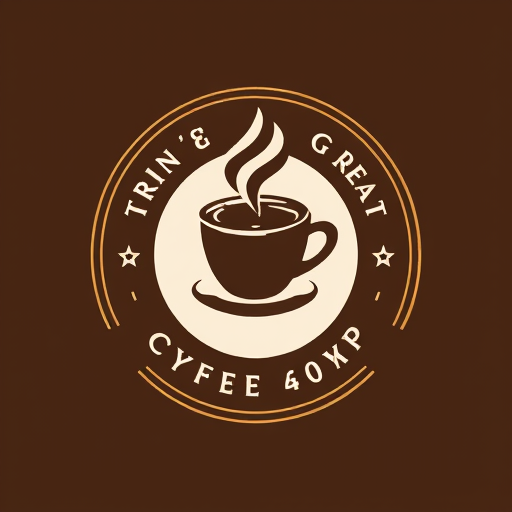 Professional logo design. coffee shop logo with coffee tin