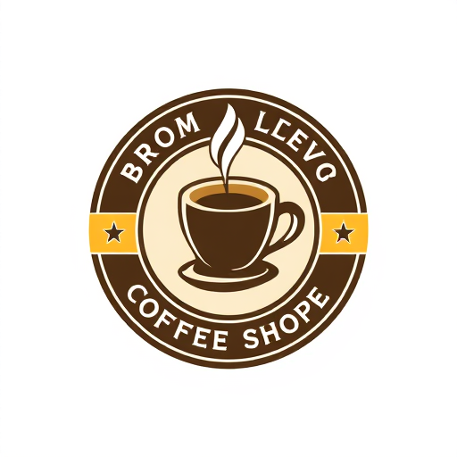Professional logo design. coffee shop logo with coffee tin