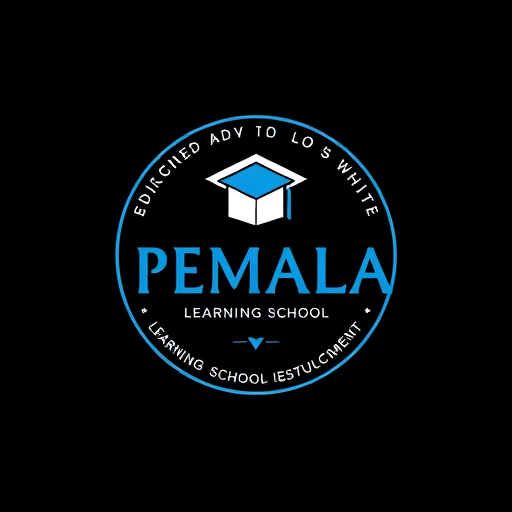 Professional logo design. PEMALA LEARNING School adult LEARNING SCHOOL EDUCATION IS THE KEYBLUE BLACK OR WHITE