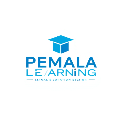 Professional logo design. PEMALA LEARNING School adult LEARNING SCHOOL EDUCATION IS THE KEYBLUE BLACK OR WHITE
