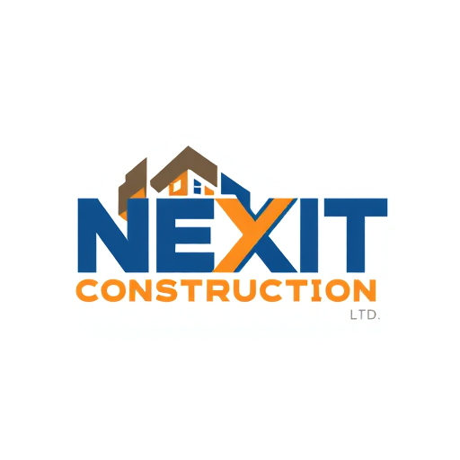 Professional logo design. NEXIT CONSTRUCTION LTD CIVIL WORK BUILDING AND CONSTRUCTION RELIABILITY AND EXCELLENCE