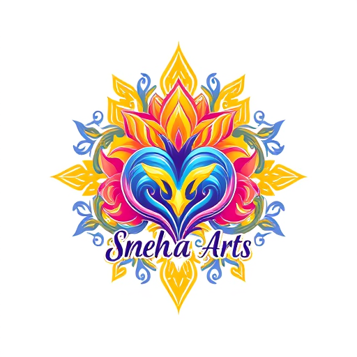 Professional logo design. give me professional logo for Sneha Arts. its used for professional drawing class . 4k resolution 2 color logo